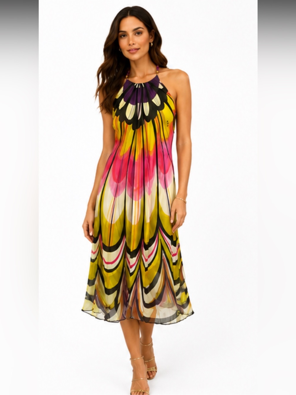 Milly Silk Midi Dress